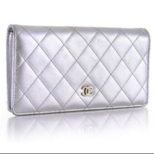 Metallic Chanel Wallet